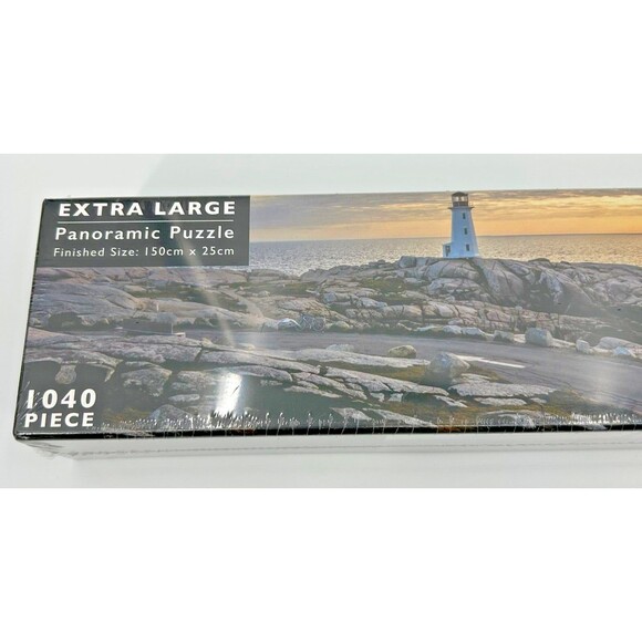 NEW Peggy's Cove 10x60" Panoramic Jigsaw Puzzle 1040 Pcs~ Nova Scotia Lighthouse - Picture 5 of 9
